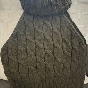 Nasty Gal Olive Knit Sweater
